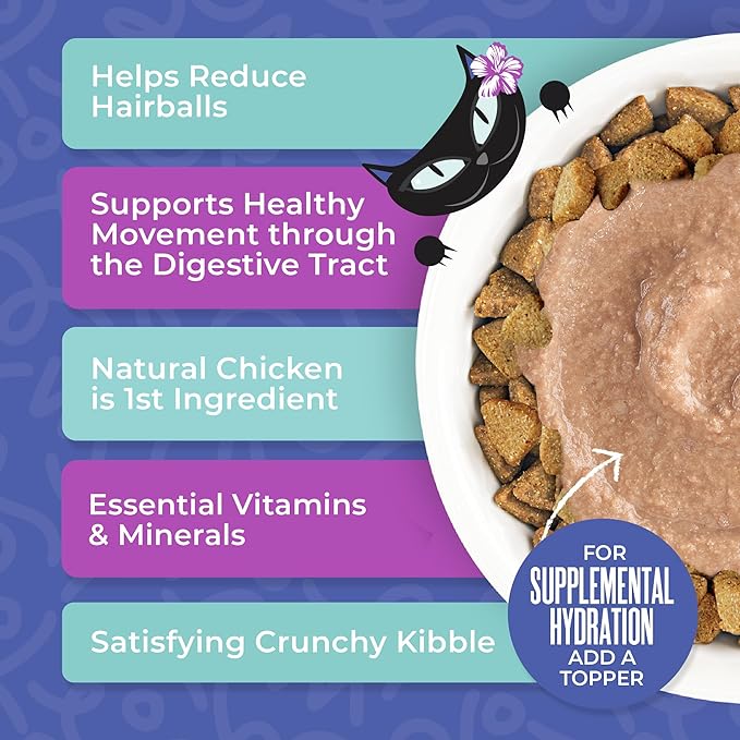 Tiki Cat Born Carnivore Dry Cat Food, Hairball Control, Chicken, 3 lbs. Bag