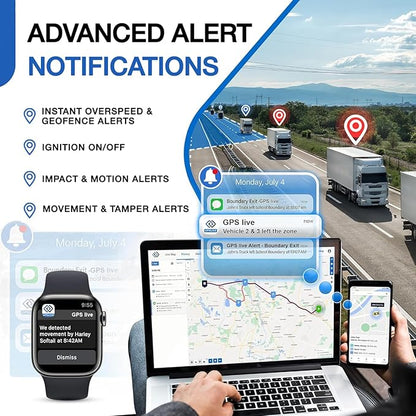 REWIRE SECURITY DB2-4G GPS Tracker for Vehicles – Real-Time Vehicle Tracking Device for Car, Van, Motorhome | Easy Battery Install | Live App Tracking | 4G Fleet Tracking | Low Cost Subscription Plan