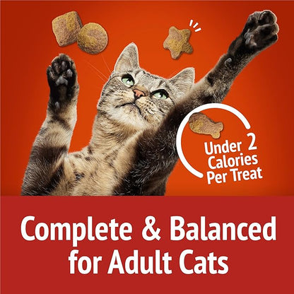 Friskies Purina Party Mix Gravy-Licious Crunch Chicken and Gravy Flavors Cat Treats - 30 oz Canister (Pack of 2)