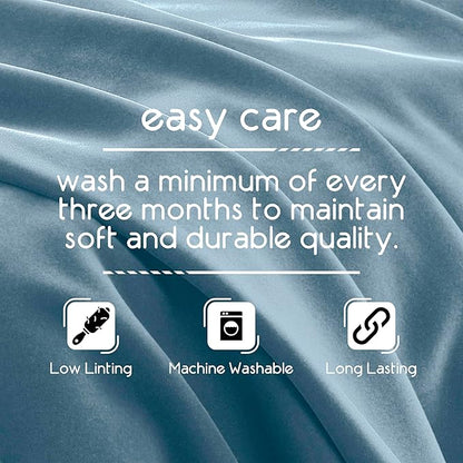 Vellux Original King Blanket - Soft Nylon Insulated Blanket for Bed Couch - Lightweight Machine Washable All Season - Pet Friendly Durable Wont Pill or Lint - 108x90 – Blue