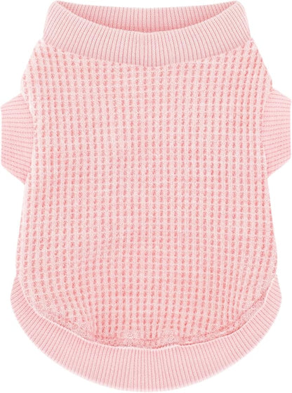 Cozy and Functional Dog Shirts for Small Puppies: Stretchable Pink Attire with Easy-On Design, Ideal for Chihuahuas and Yorkies - Enhance Comfort and Playfulness on Chill Days X-Large