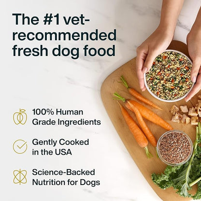 JustFoodForDogs Pantry Fresh Wet Dog Food, Complete Meal or Dog Food Topper, for Joint Health, Skin Health, Allergies, Joint & Skin Support, Pork & Quinoa - 12.5 oz (Pack of 12)