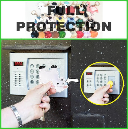 Leather Keychain Holder Case Compatible with AirTag,Cute Protective Cover with Keyring,Anti-Scratch Finder GPS Tracker Case for Wallet Keys,bag,pets,Backpack(White Lamb)