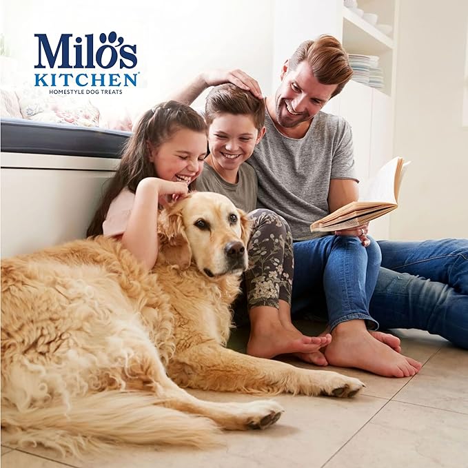 Milo's Kitchen Homestyle Dog Treats, Chicken & Apple Sausage Slices, 10 Ounce (Pack of 5), High Protein, No Artificial Flavors