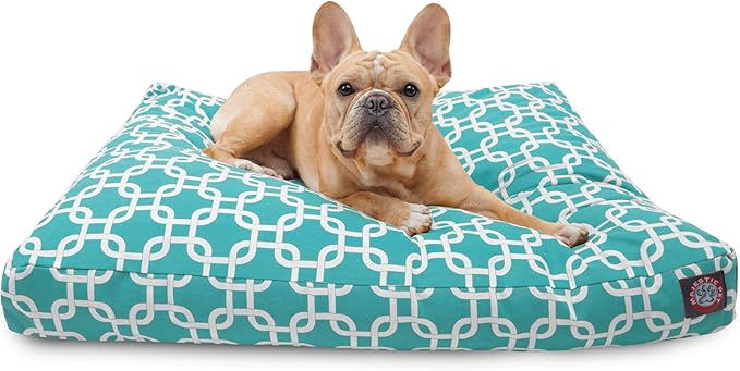 Majestic Pet Links Rectangle Dog Bed, Small, Teal