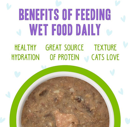 Weruva B.F.F. OMG - Best Feline Friend Oh My Gravy!, Selfie Cam! with Chicken & Lamb in Gravy Cat Food, 2.8oz Can (Pack of 12)