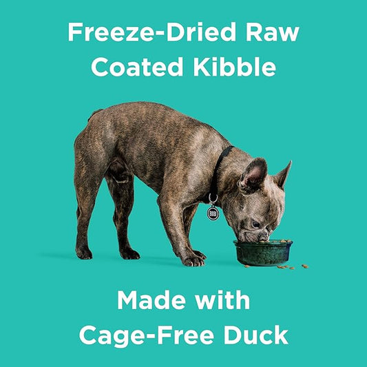 BIXBI Rawbble Freeze-Dried Raw Coated Dog Food, Duck – Fresh Meat, No Meat Meals, Grain-Free – USA Made, 4 lbs