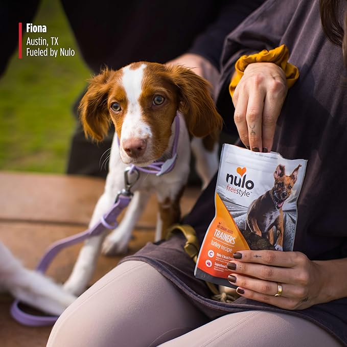 Nulo Trainers Turkey Recipe Grain-Free Low-Calorie Healthy Dog & Puppy Training Treats, 16 Ounce Pouch