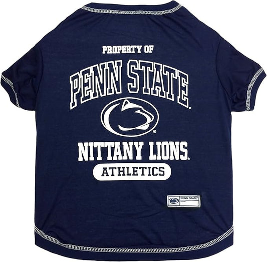 Pets First Collegiate Penn State Nittany Lions Dog T-Shirt, X-Large. - Licensed Shirt for Pets Team Colored with Team Logos.- Premium Stretchable Materials for The Comfrot of Your Dog & Cat.