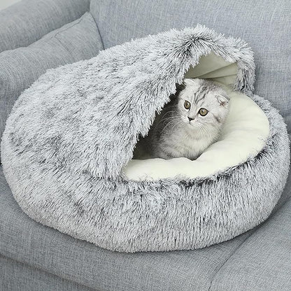 Cat Houses,Cat Beds for Indoor Cats,Cat Sleeping Bag,Small Cat Bed,Cat Condo,Cat Houses & Condos,Winter Warm Shell Semi-Closed Cat Litter Box,Pet Cat Bed,Semi-Enclosed Cat Litter Box