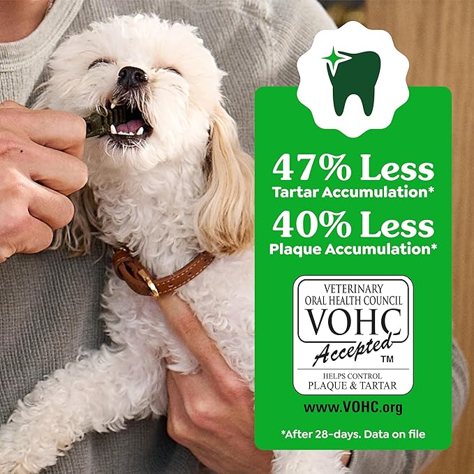 Greenies Veterinarian-Recommended Adult Natural Dental Dog Treats Large Size, Dog Dental Chews, Original Flavor, 54 oz. Pack, 34 Count