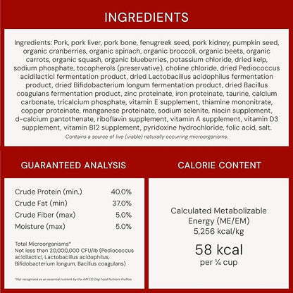 Stella & Chewy's Freeze-Dried Raw Pork Meal Mixers- Dog Food Topper and Mixer - Made with 95% Farm-Raised Pork, Organs & Bone - Perfect for Picky Eaters - Grain-Free - 3.5 oz