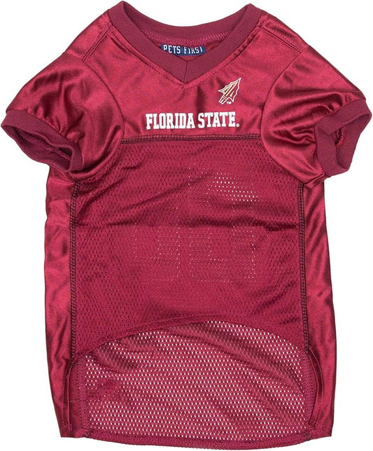 Pets First NCAA College Florida State Seminoles Mesh Jersey for DOGS & CATS, X-Small.Licensed Dog Jersey with your Favorite Football/Basketball College Team