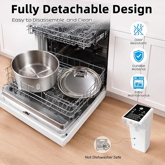 7L Stainless Steel Pet Water Fountain, Cordless Battery Powered for Cats & Dogs, Quiet Flow Automatic Dispenser with 4 Filters Included