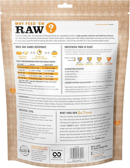 I AND LOVE AND YOU Stir and Boom Dehydrated Freeze Dried Raw Dog Food - Chicken - Grain Free, Real Meat, No Fillers, 3lb Bag