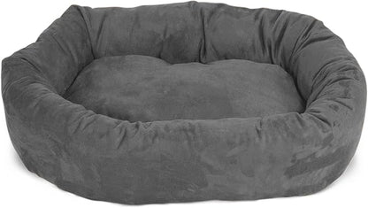Majestic Pet Villa 32 Inch Shredded Memory Foam Dog Bed for Medium Sized Dog 32x23x7 Inch–Orthopedic Pet Bed - Washable Medium Puppy Mat with Head Support-Orange