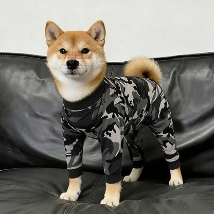 Xqpetlihai Dog Onesie Surgery Recovery Suit for Medium Large Dogs Recovery Shirt for Abdominal Wounds or Skin Diseases Bodysuit Dogs Pajamas (XS,C)