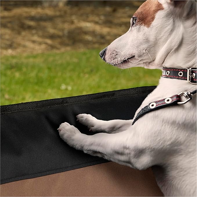 K&H Pet Products Car Door Protector for Dogs, 2 Pack Waterproof Interior Pet Car Door Protector from Dog Scratching, Stay Put Cover Design, Fits Most Vehicles, Washable - 27 x 19in Tan