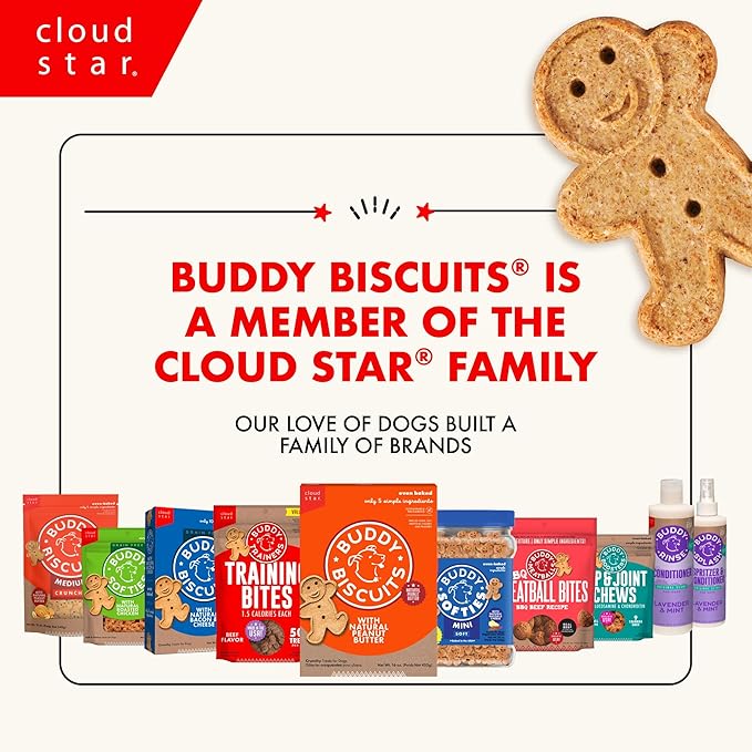 Buddy Biscuits Trainers Training Bites Soft & Chewy Dog Treats, Beef, 10 oz. Bag