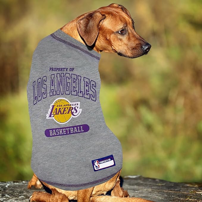 Pets First NBA Licensed Hoodies & T-shirt for Dogs & Cats, Los Angeles Lakers, X-Small
