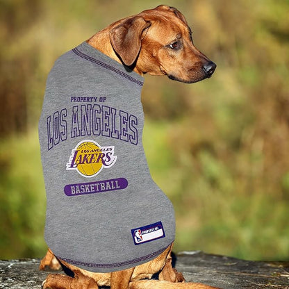 Pets First NBA Licensed Hoodies & T-shirt for Dogs & Cats, Los Angeles Lakers, X-Small
