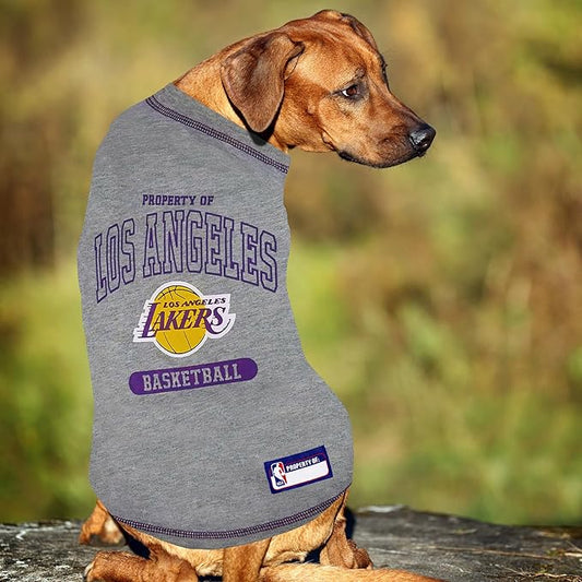 Pets First NBA Licensed Hoodies & T-shirt for Dogs & Cats, Los Angeles Lakers, X-Small