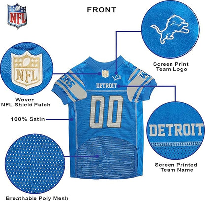 NFL DETROIT LIONS DOG Jersey, Medium