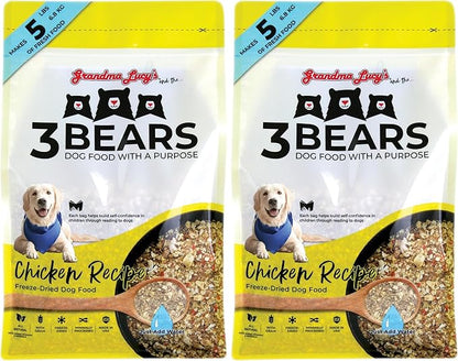 grandma lucy's 3 Bears Chicken Dog Food - 1lb (Pack of 2)