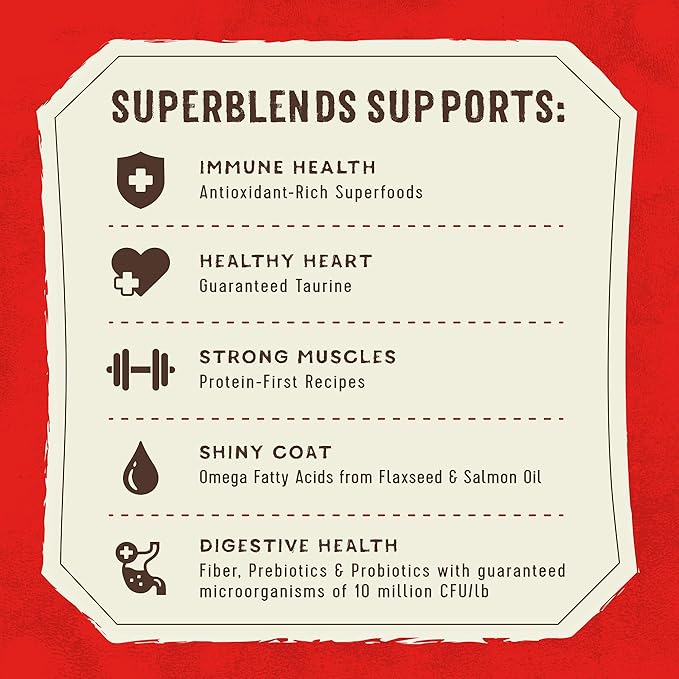 Stella & Chewy's SuperBlends Raw Coated Wholesome Grains Grass-Fed Beef, Beef Liver & Lamb Recipe with Superfoods, 3.5 lb. Bag