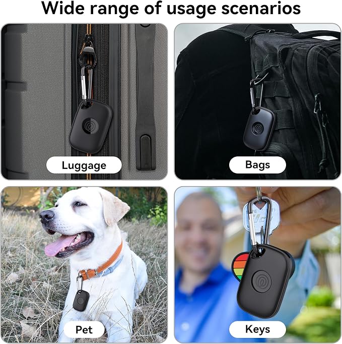 DDJ Case for Tile Life360 Pro (2024) Bluetooth Tracker with Keychain 2-Pack, Soft Silicone Cover Holder Key Ring Clip for Tile GPS Item iTag Finders Accessories, for Pet, Bags, Kids, Keys, Luggage