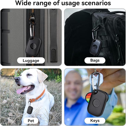 DDJ Case for Tile Life360 Pro (2024) Bluetooth Tracker with Keychain 2-Pack, Soft Silicone Cover Holder Key Ring Clip for Tile GPS Item iTag Finders Accessories, for Pet, Bags, Kids, Keys, Luggage