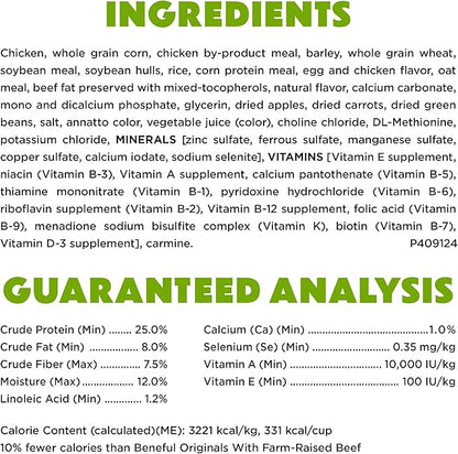 Purina Beneful Healthy Weight With Farm-Raised Chicken Natural Dog Food Dry Formula With Added Vitamins, Minerals and Nutrients - (Pack of 4) 3.5 lb. Bags