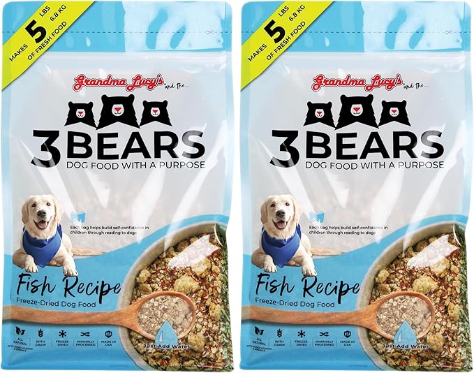 grandma lucy's 3 Bears Fish Dog Food - 1lb (Pack of 2)