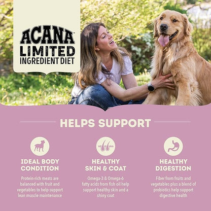 ACANA Singles Limited Ingredient Grain Free High Protein Dry Dog Food Lamb & Apple Recipe 22.5lb Bag