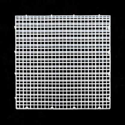 Aquarium Fish Tank Bottom Isolation 8 Pcs, Plastic Egg Crate Grid Divider Tray Egg (L 8pcs)