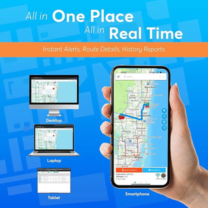Optimus Plug-in GPS Tracker for Cars - Easy Installation - Harsh Driving Alerts - Reporting History and More - Extension Cable Included