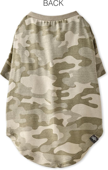 Pet Passion Toby II - The Perfect Tee, 3 Pack Short Sleeve Pet T-Shirt 100% Organic Cotton Tees Clothes for Small, Medium, Large Dogs, Sage Camo, X-Large (55-80 lbs)