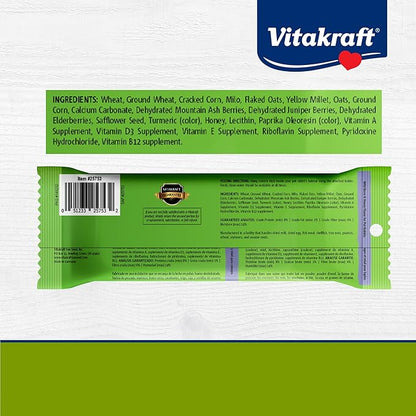 Vitakraft Crunch Sticks Rabbit Treat Wild Berry and Honey Flavor with Natural Grains and Honey Enriched with Essential Nutrients Baked on Wooden Stick to Encourage Chewing and Long Lasting Enjoyment