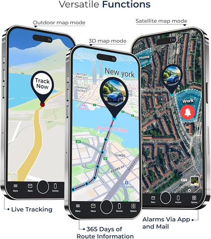 SALIND 4G GPS Tracker for Vehicles, Heavy-Duty Tracking Device for Cars | Up to 180 Days Battery - Real-Time Tracking - Anti-Theft GPS Device with Strong Magnet - Geofence - Subscription Required