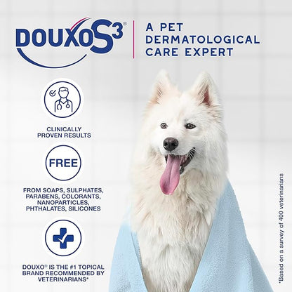 Douxo S3 Calm Shampoo, Contains 0.75% Ophytrium, Soothing, For Itchy, Irritated or Allergic Skin, For Dogs and Cats, 6.7 fl. oz. (200mL)