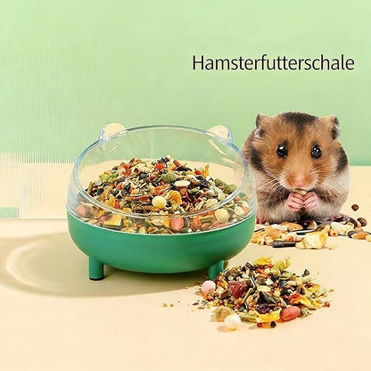 Meow&Woof Hamster Sand Bath Container, Large Sandbox Toilet Gerbil Batheoom, Tiny Chinchilla Dust Bathtub Sand Bath Box for Hamster Cage Accessories 6.5 Inch - Blue