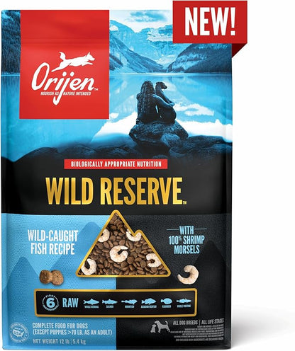 ORIJEN Wild Reserve Dry Dog Food Wild-Caught Fish Recipe 4lb Bag