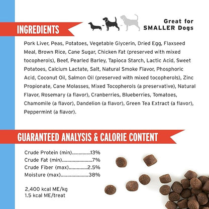 Pet Botanics 4 oz. Pouch Training Rewards Mini Soft & Chewy, Beef Flavor, with 200 Treats Per Bag, The Choice of Top Trainers