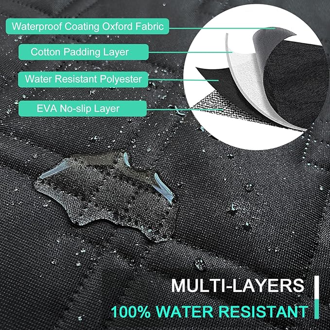Dogs Cargo Liner for Bronco 2025 2024 2023 2022 2021 - Waterproof & Anti-Scratch Full Protection Pet Rear Trunk Cover Mat for Pet All-Weather Dog Car Seat Covers Protector for Ford Bronco 4-Door 6th