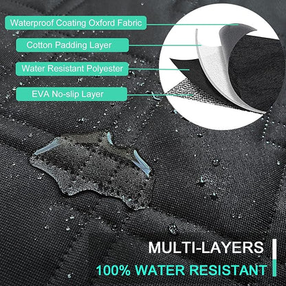 Dogs Cargo Liner for Bronco 2025 2024 2023 2022 2021 - Waterproof & Anti-Scratch Full Protection Pet Rear Trunk Cover Mat for Pet All-Weather Dog Car Seat Covers Protector for Ford Bronco 4-Door 6th