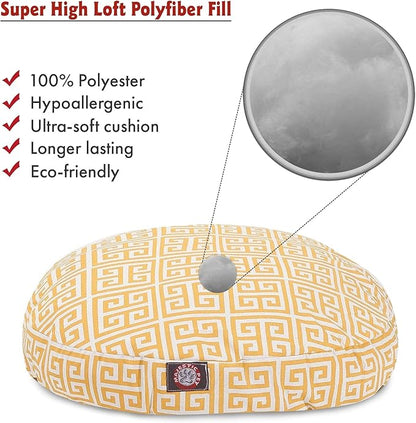 Citrus Towers Medium Round Indoor Outdoor Pet Dog Bed With Removable Washable Cover By Majestic Pet Products