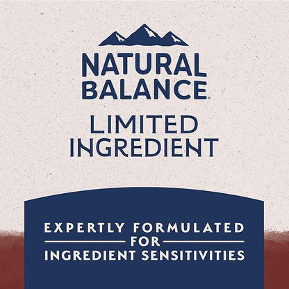 Natural Balance Limited Ingredient Adult Dry Dog Food with Healthy Grains, Beef & Brown Rice Recipe, 4 Pound (Pack of 1)