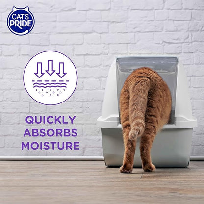 Cat’s Pride Micro Crystals Cat Litter, Non-Clumping, Scented, 30-Day Odor Control, 99% Dust Free, Lightweight, Soft on Paws, 6.5lb Bag (Pack of 2)