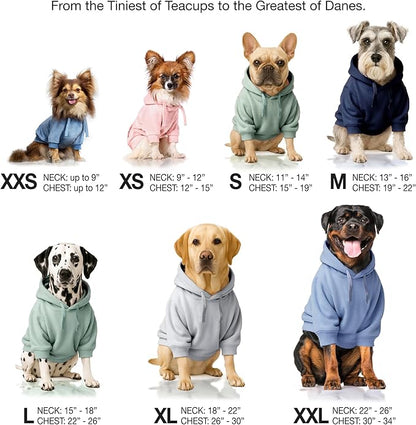 Pet Passion Cooper II Organic Cotton Velour Dog Hoodie Pet Coat for Small, Medium and Large Dogs, Pink, XXX-Small (up to 5lbs)