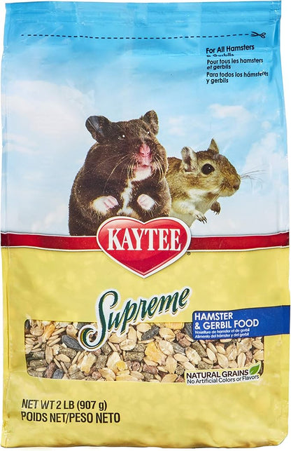 Kaytee Supreme Hamster & Gerbil Food, 2 Lb (Pack of 2)